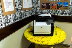 a fotocopiadora como símbolo da exposição